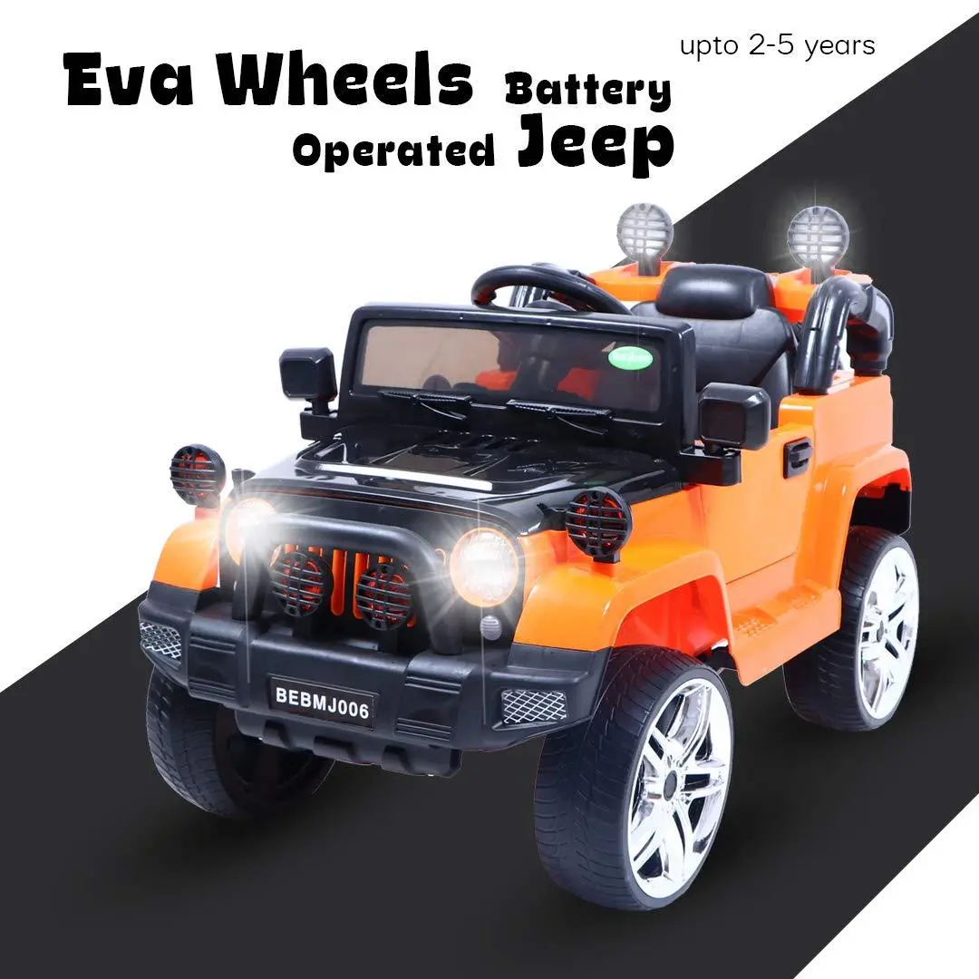 Rechargeable Battery Operated Rubber Eva Wheels Ride On Car With Remote Control For Boy's And Girl's 2 - 5 Years 1