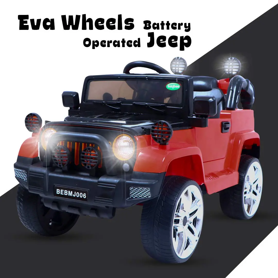 Rechargeable Battery Operated Rubber Eva Wheels Ride On Car With Remote Control For Boy's And Girl's 2 - 5 Years 3