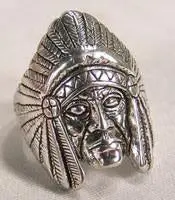 Chief Head Biker Ring 1