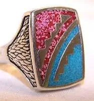 Two Color Biker Ring 1