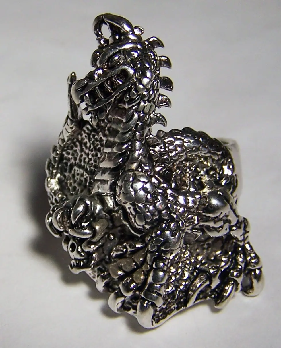 Medieval Dragon Deluxe Biker Ring 1