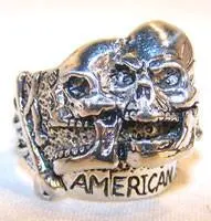 Biker Skulls Biker Ring 1