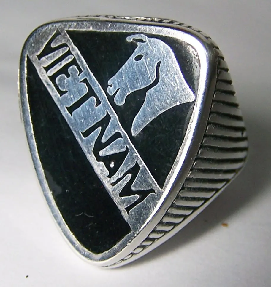 Vietnam Horse Silver Deluxe Biker Ring 1