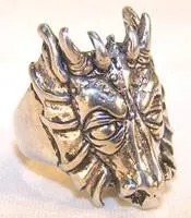Dragon Head Biker Ring 1
