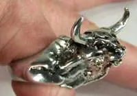Bull Skull Biker Ring 1