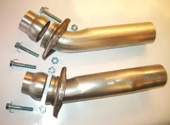 Big Block Tri-Y Header Ball-Joint Flange Pipes 1