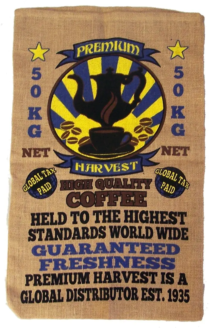Premium Harvest Coffee Burlap Bag 1