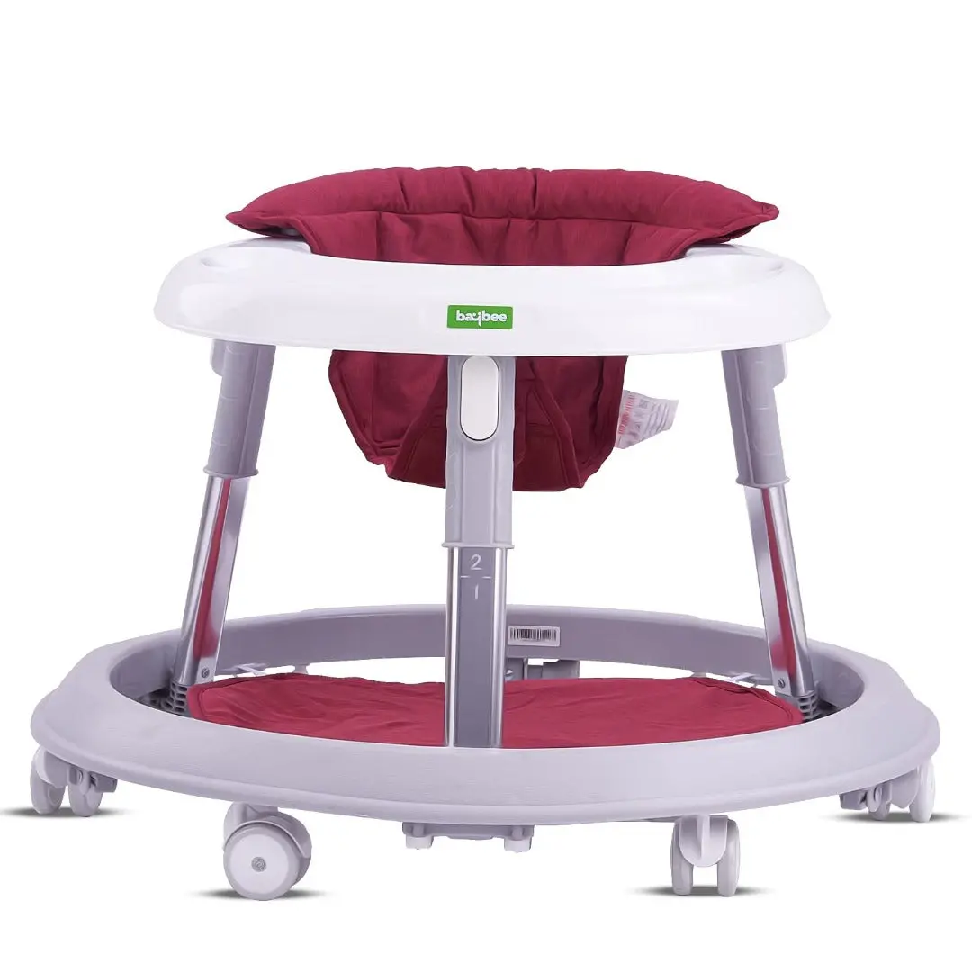 First Step Baby Walker For Kids With 3 Position Adjustable Height, Rubber Wheel & Stopper - Anti-Rollover, Foldable Activity Walker For Toddlers & Infant Baby Walker Age 6-18 Months 2