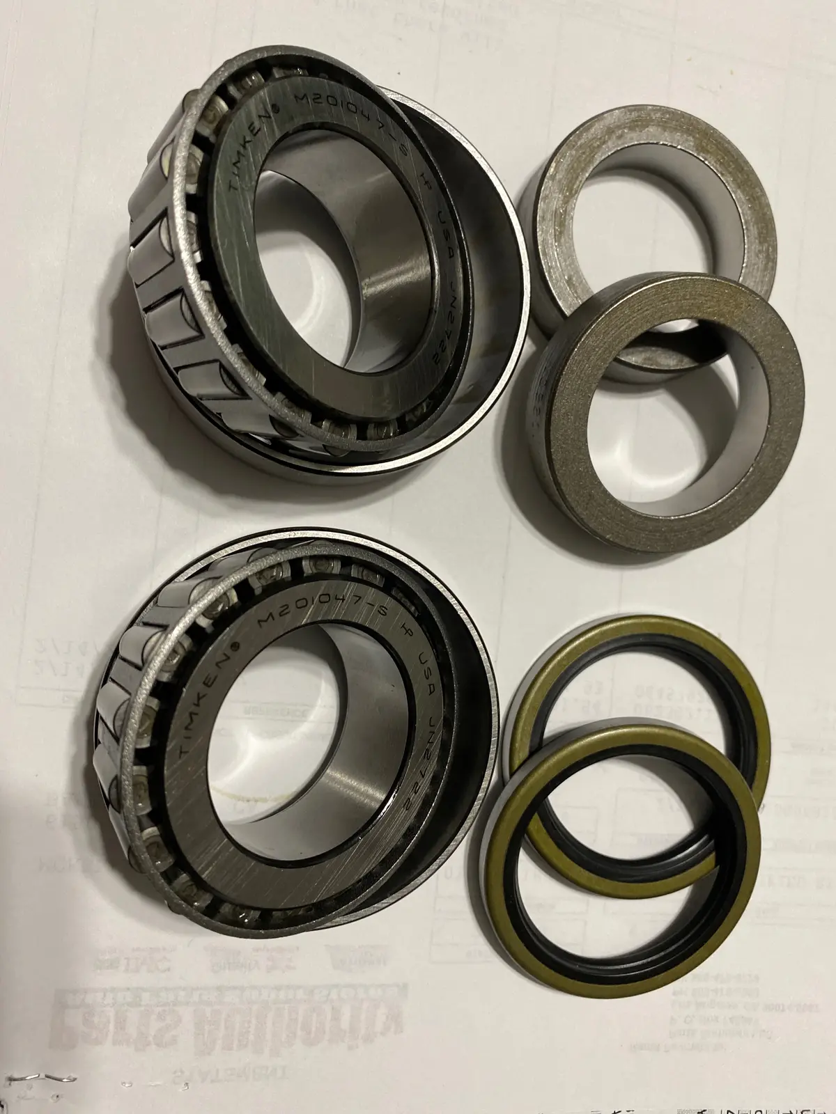 Axle Bearing Oem Kit 8 3/4 1