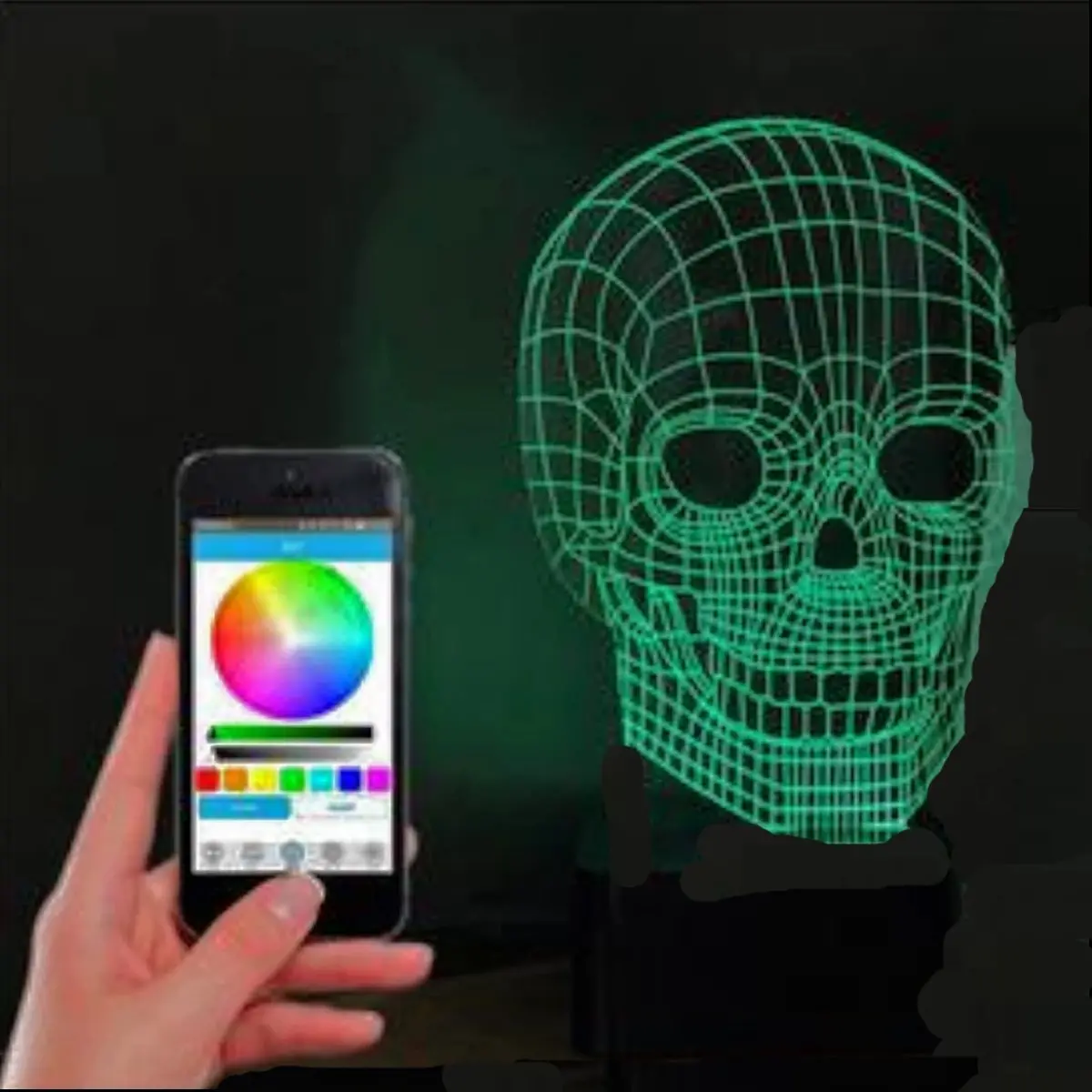 Bluetooth Skull Lamp & Speaker 1