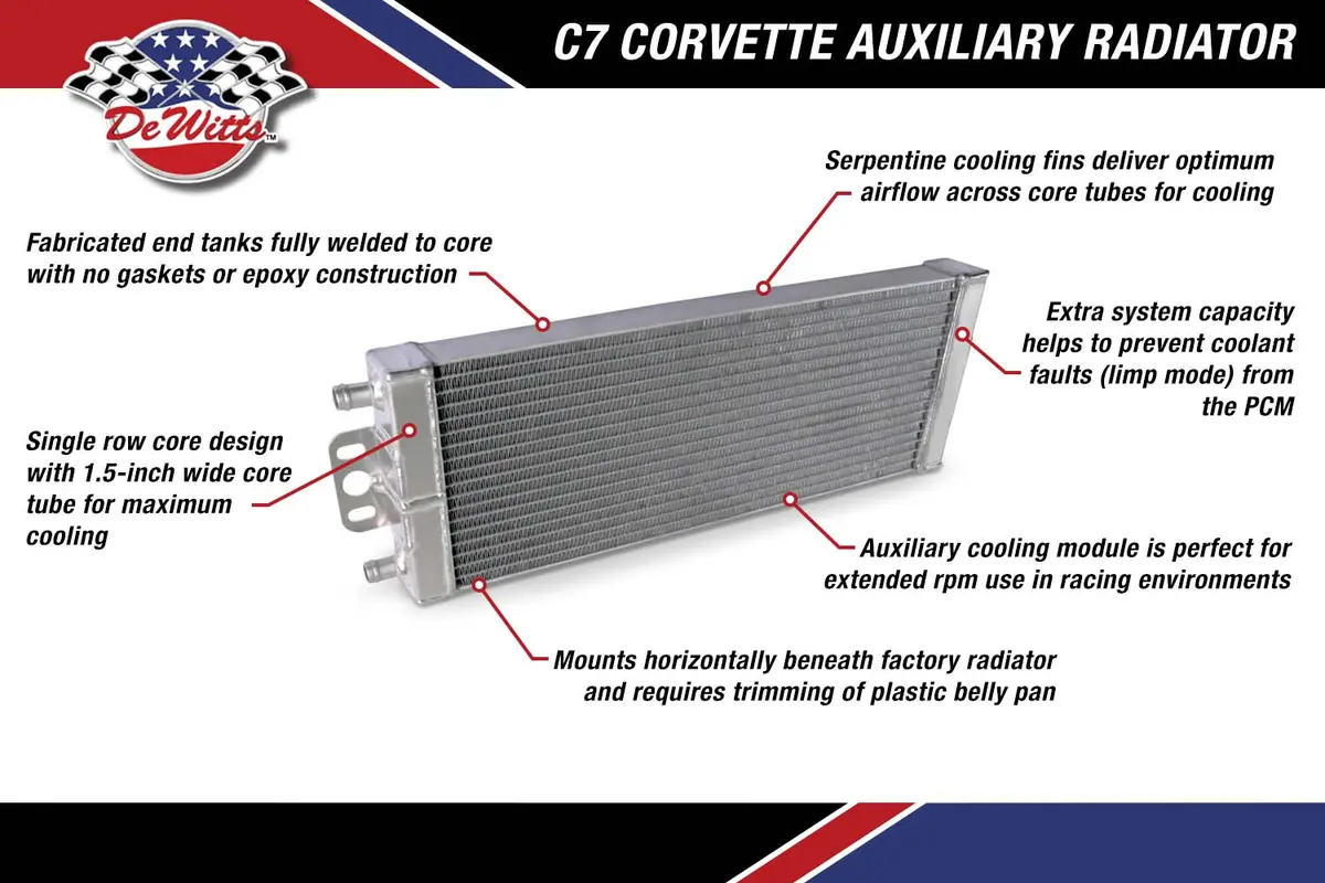 C7 Corvette Auxiliary Radiator 2