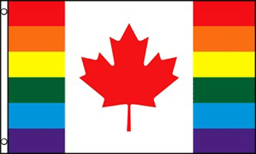 Canada Rainbow (3Ft X 5Ft) Flag 1