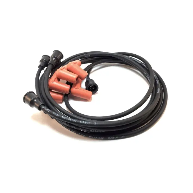 New 218/230 Engine, 6 & 12 Volt Spark Plug Cable Set - Copper Core Wire & Neoprene Boots - Cc1243798 1