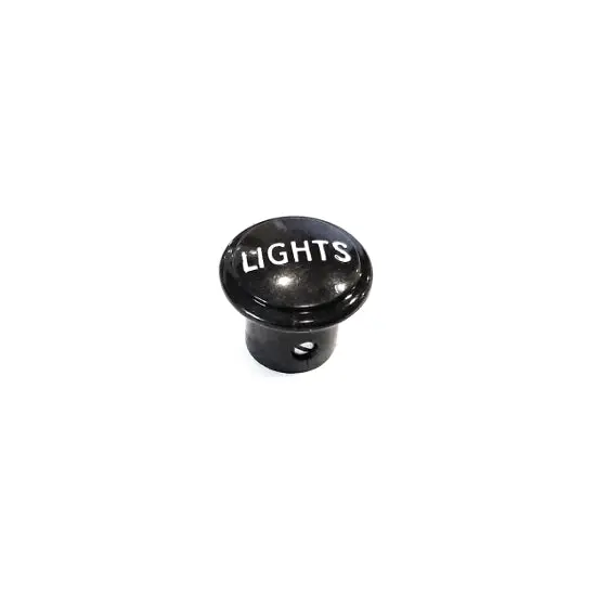 New Flat Fender Power Wagon Threaded Push/Pull Headlight Switch “Lights” Knob  -  Cc596901 1