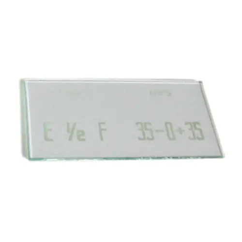 Reproduction Early Civilian Gauge Glass - Amp / Fuel - Cc596902 1
