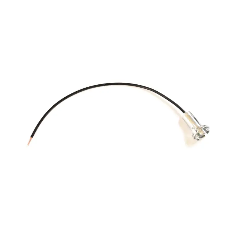 <B>Sold Out</B> - New 5/8" Instrument Light Socket With Pigtail Assembly Black Vinyl Wrap, Copper Wire - Cc682198-Hq 1