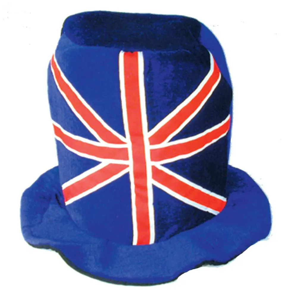 Plush British Flag Carnival Hat 1