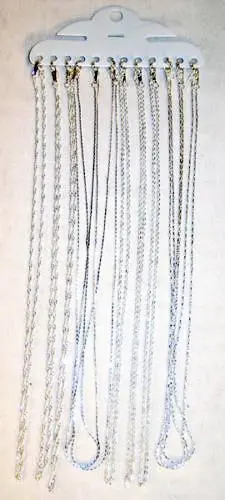 Deluxe Assorted 18 Inch Silver Chains 1