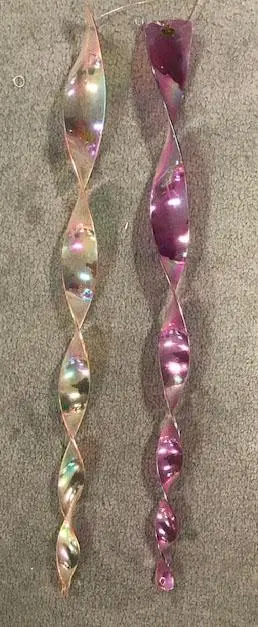 Hanging Twirling 30 In Metallic Spinning Wind Chimes 1