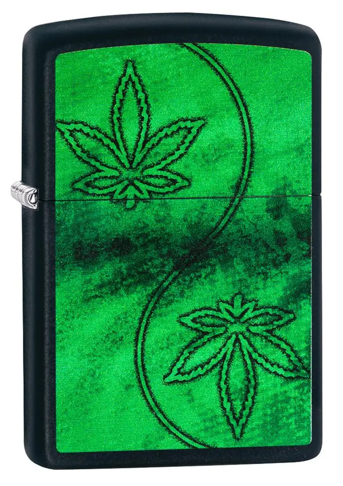 Neon Marijuana Leaves 1