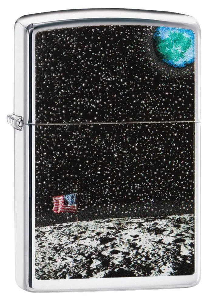 High Polish Chrome Moon Landing Design 1