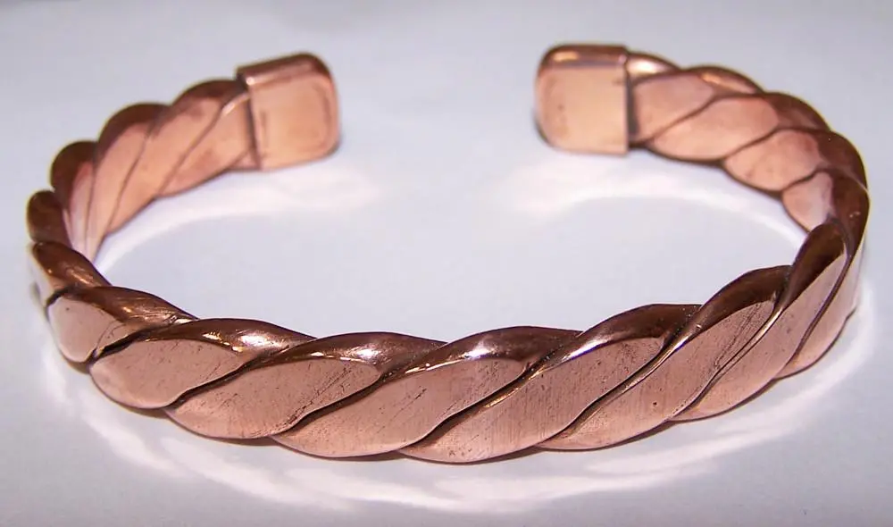 Heavy Pure Copper 50 Gram Zig Zag Cuff Bracelet 1