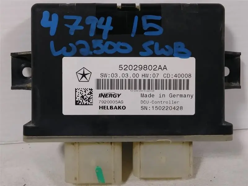 2015 Ram2500 Diesel Exhaust Fluid Module (Def Module). Part Number 52029802Aa 1