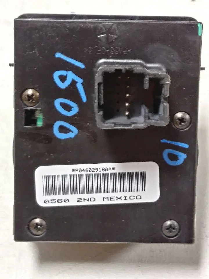 2010 Dodge Ram1500 Head Lamp Switch. Part Number 4602918Aa 2