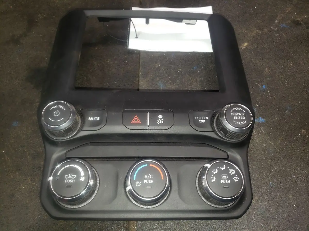 2022 Ram 2500 Ac / Heater Temp Controls With Bezel. Part Number 68370124Ac 1