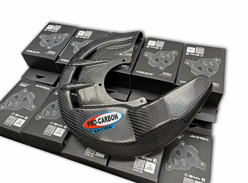 Pro Carbon Honda Front Disc Guard Without Fitting Kit 2