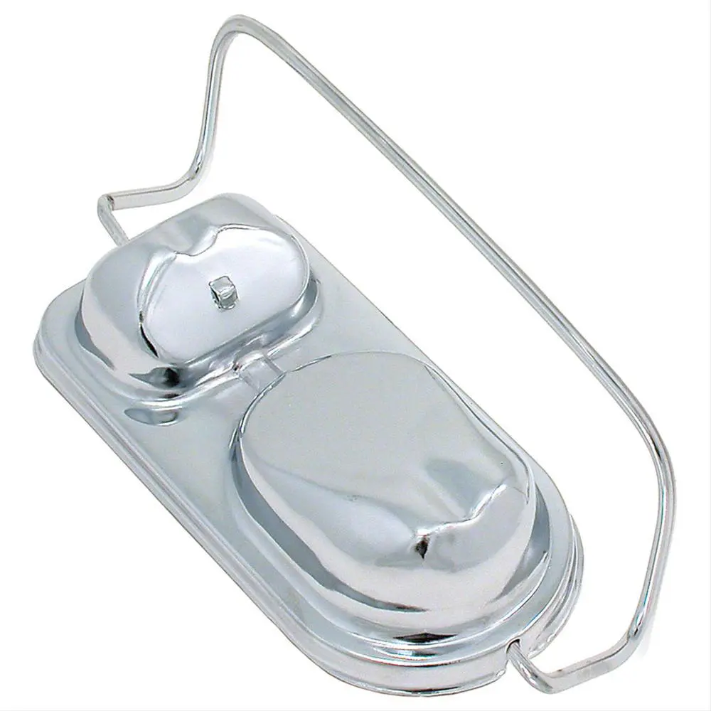 Master Cyl Cover 4 Bolt Chrome 2 5/8 Wide Fits Mmr-0616 1