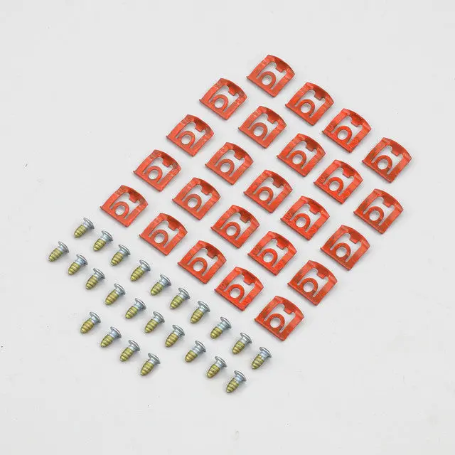 Rear Window Molding Clip Set 68-76 A Body Except Sedan & 68-69 Cuda 1