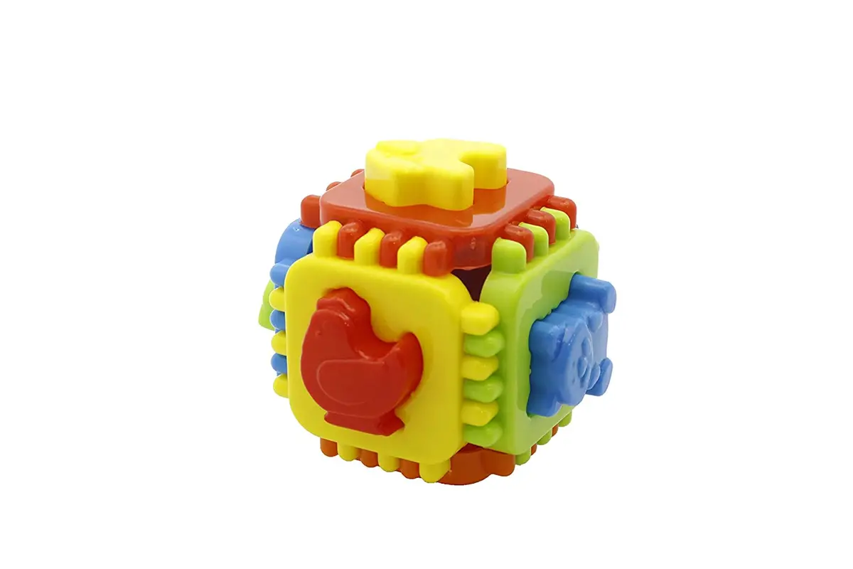 Ratna's Educational Nursery Cube For Kids. 6 Animal Moulds With Interlocking Cube 1