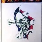 Skull Thru Flag Decals 1