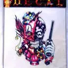 Split Clown Skull Decals 1