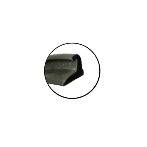New Door Glass To Frame Top Rubber Weatherstrip - Single Lip, 13/16” Wide - Dgftctw1lr 1