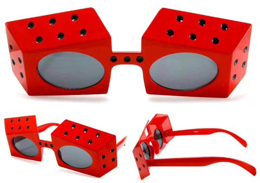 Red Dice Party Glasses 1