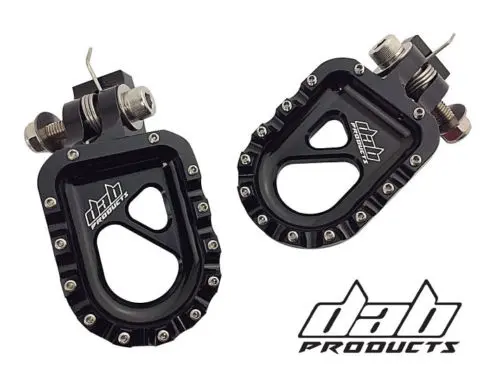 Dab Products 55Mm Wide Performance Alloy Trials Footpegs Black 1