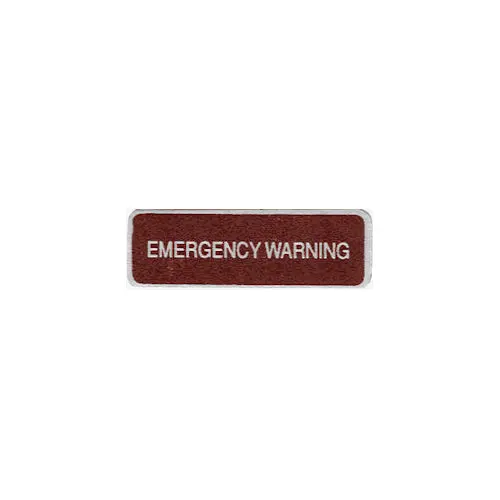 Data Plate #34 - Wm300, W100/200/300/500 Flasher Emergency Warning 1