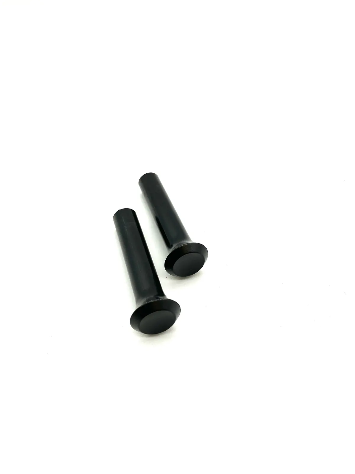 Door Lock Knob 62-76 A&B Body Pair Black Plastic 1