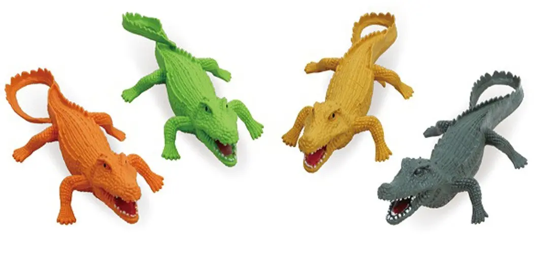 Large 9 Inch Rubber Pvc Alligators 1