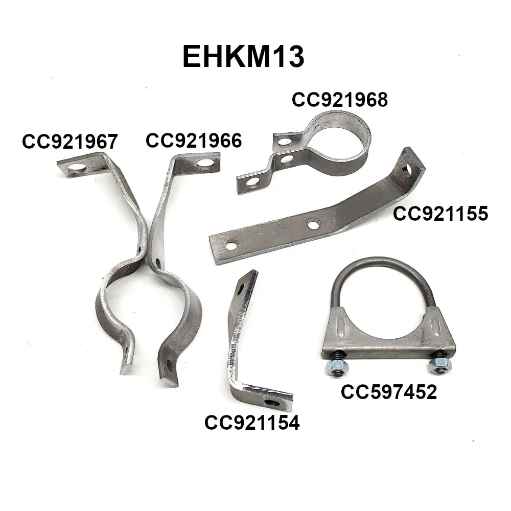 New Wwii Wc 3/4 Ton & 6X6 Exhaust Pipe Bracket Set - Ehkm13 1