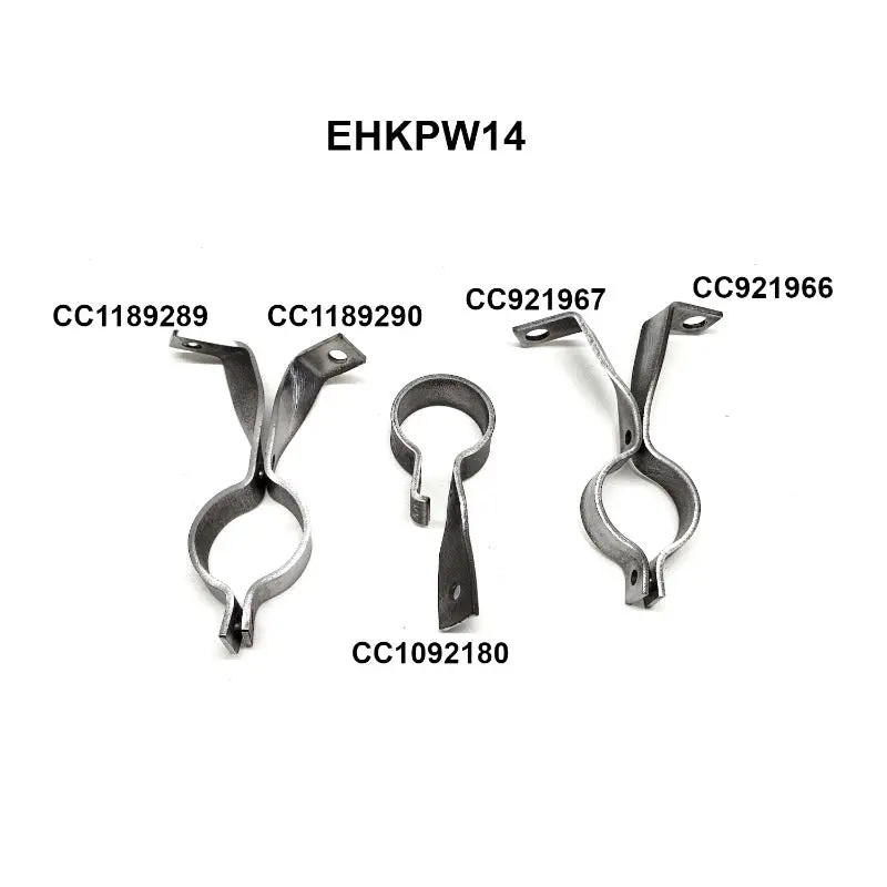 New Flat Fender Power Wagon Exhaust Pipe Bracket Set - Ehkpw14 1
