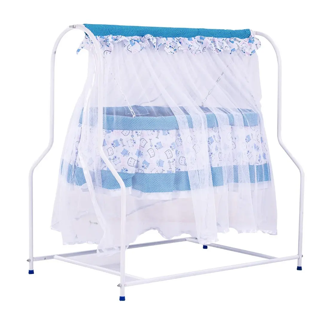 Esme Newborn Baby Comfort Cradle With Mosquito Net, Baby Swing Cradle For Newborn, Baby Crib Cot Bed, Baby Bedding Set With Net 0-12 Months 1