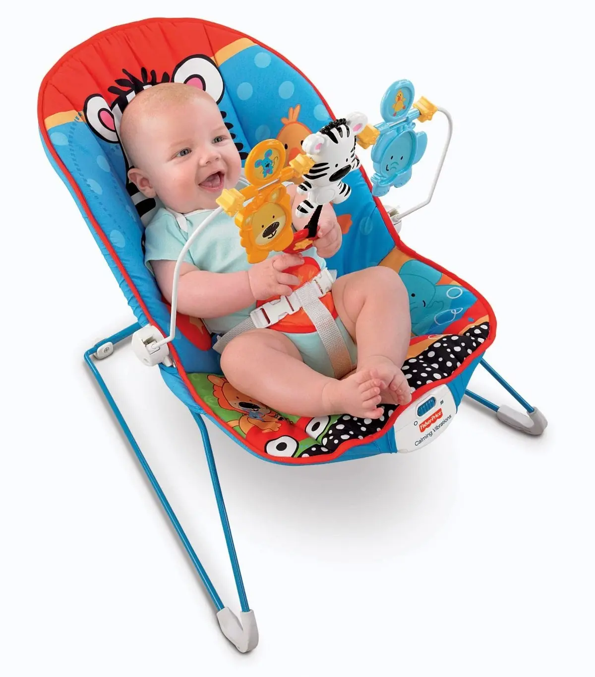 Premium Infant Newborn Rocker Bouncer For Babies Portable Baby Rocker Cum Reclining Chair With Calming Vibrations & Musical Toys Suitable For Kids Boys & Girls 0 To 2 Years 1