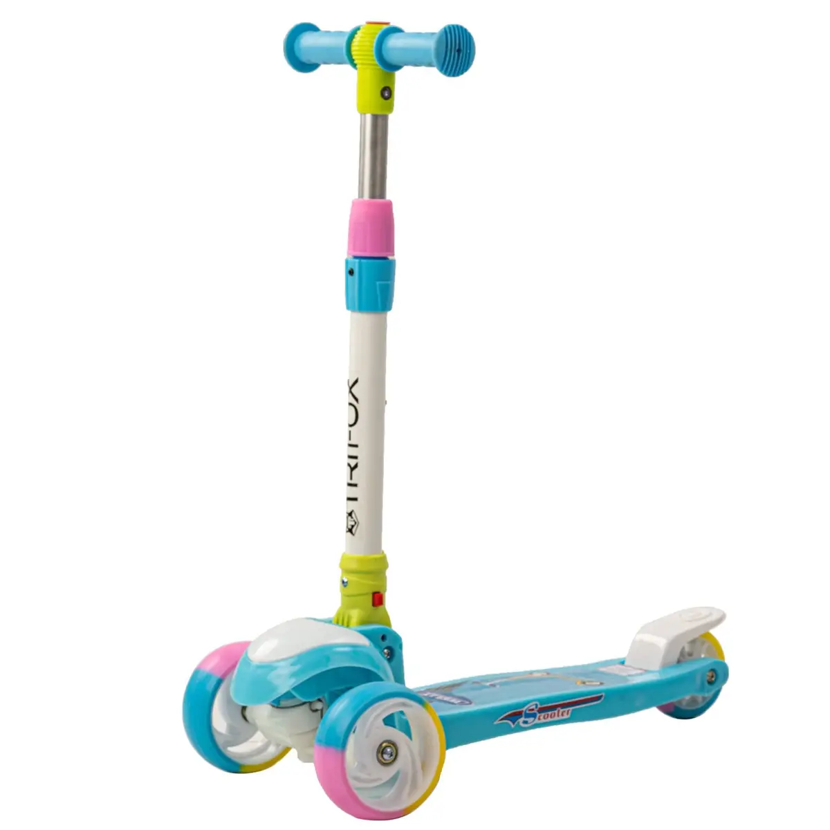 Trifox Skate Scooter For Kids 3 Wheel Lean To Steer 3 Adjustable Height With Suspension For Kids Boys & Girls 1