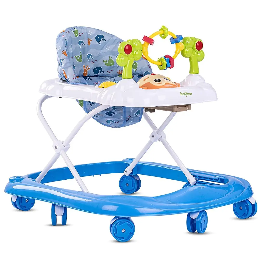 Round Baby Walker For Kids | Music & Light Function With 3 Position Height Adjustable Kids Walker, Fun Toys & Activities For Babies 3