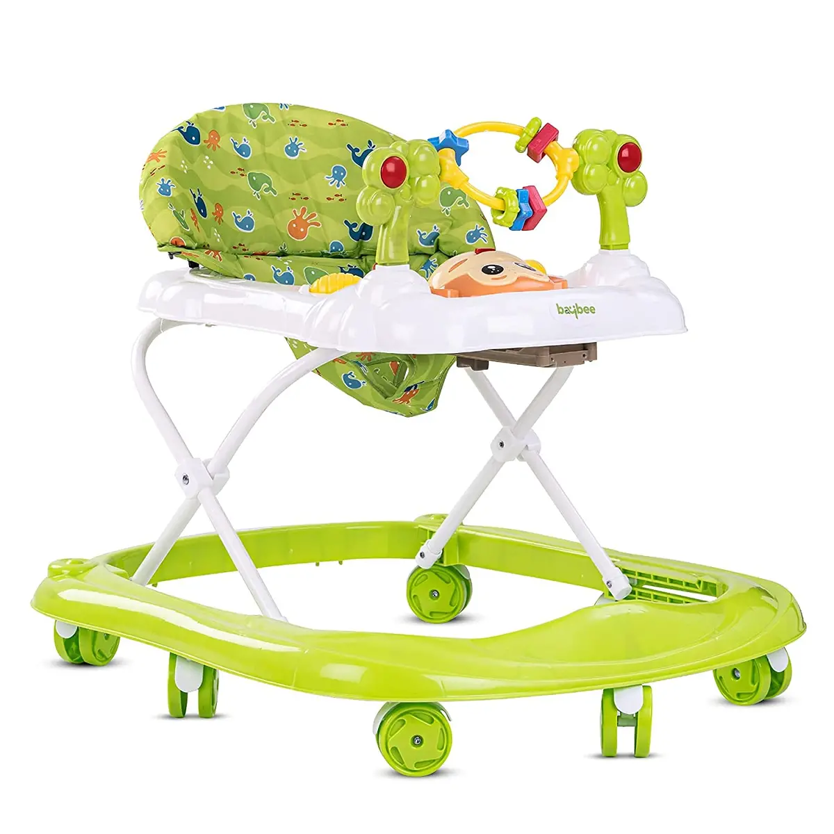 Round Baby Walker For Kids | Music & Light Function With 3 Position Height Adjustable Kids Walker, Fun Toys & Activities For Babies 1