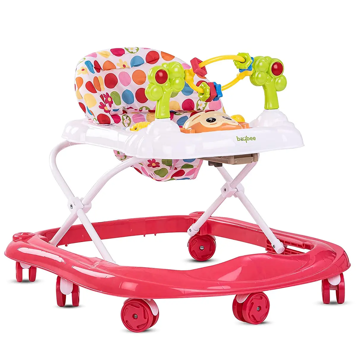 Round Baby Walker For Kids | Music & Light Function With 3 Position Height Adjustable Kids Walker, Fun Toys & Activities For Babies 3