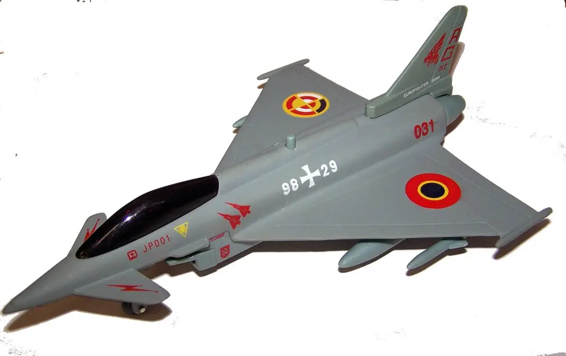 Diecast Euro Fighter 8 Inch Jet Plane 1